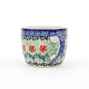 Kubek ceramiczny C91 0,17l <br> 1916X Czerwone kwiatuszki